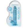 Real Rock Crystal Gode Crystal Clear 14 x 3.5cm Bleu